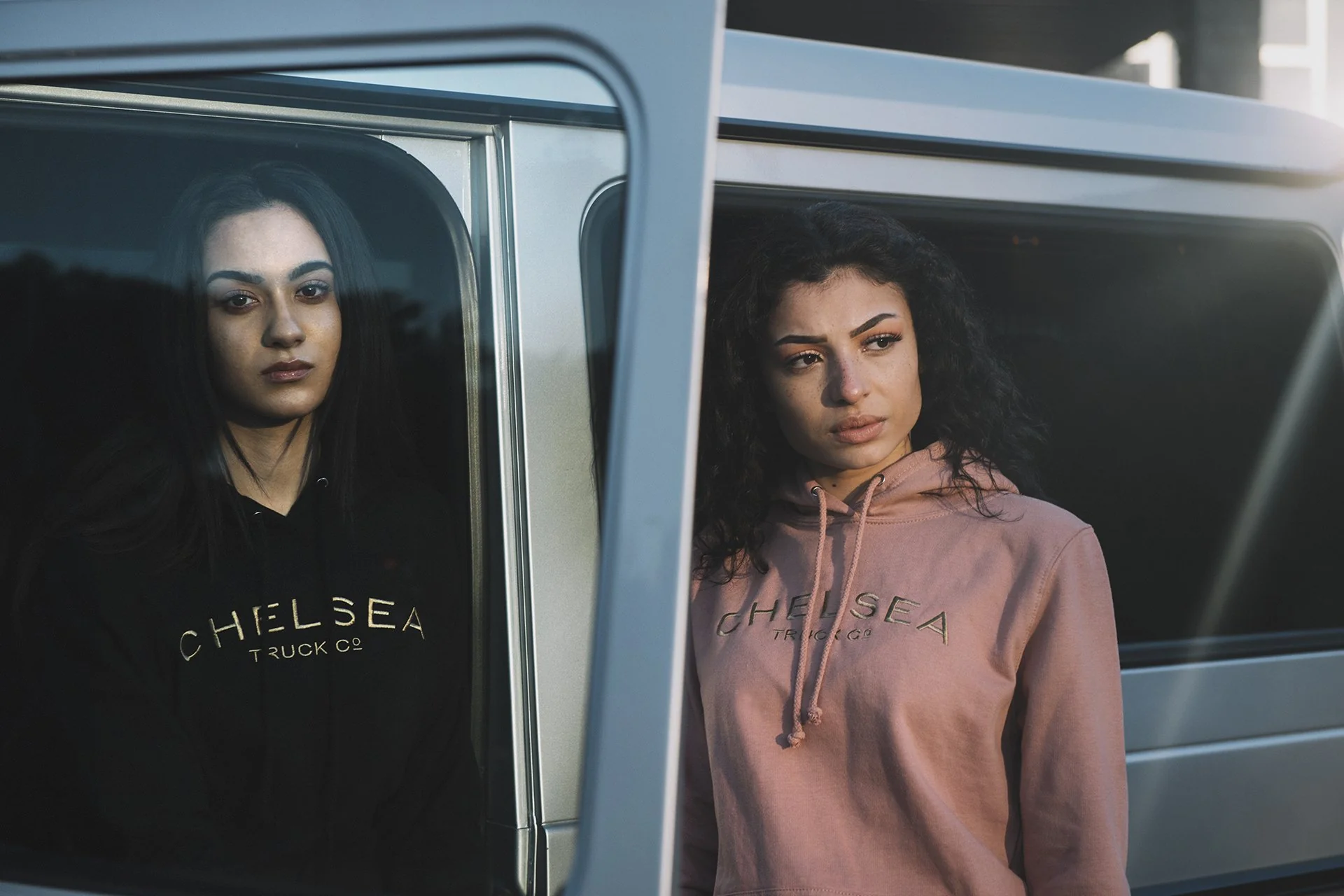 Chelsea Truck Co Hoodie - Dusty Pink with Gold Embroidery - Image 11