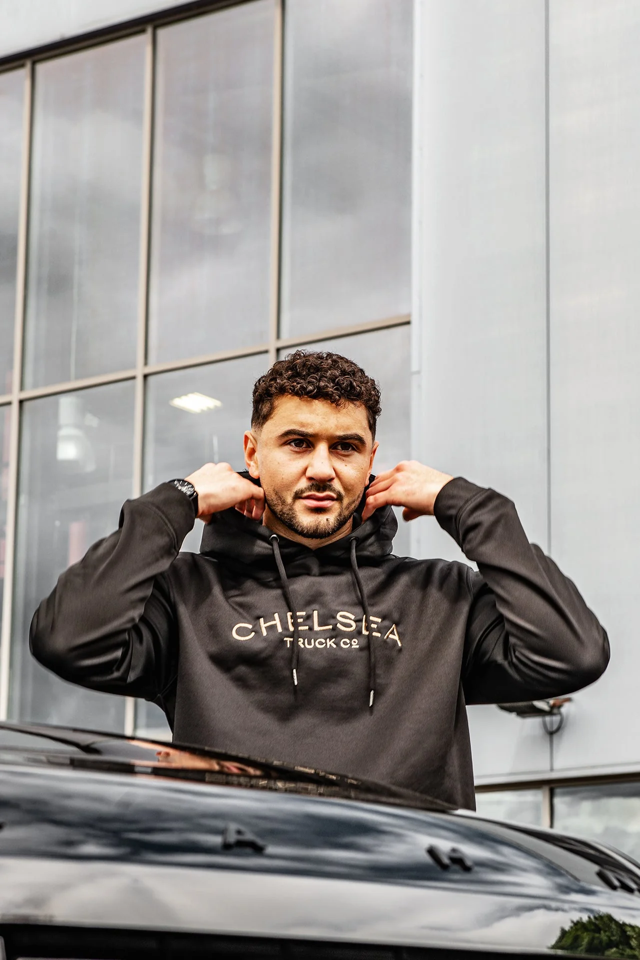 Special Edition Chelsea Truck Co Black with Gold Embroidery Hoodie - Image 7