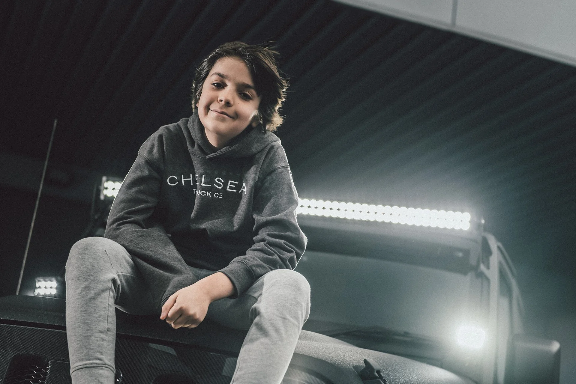 Chelsea Truck Co Charcoal Grey Hoodie - Image 3