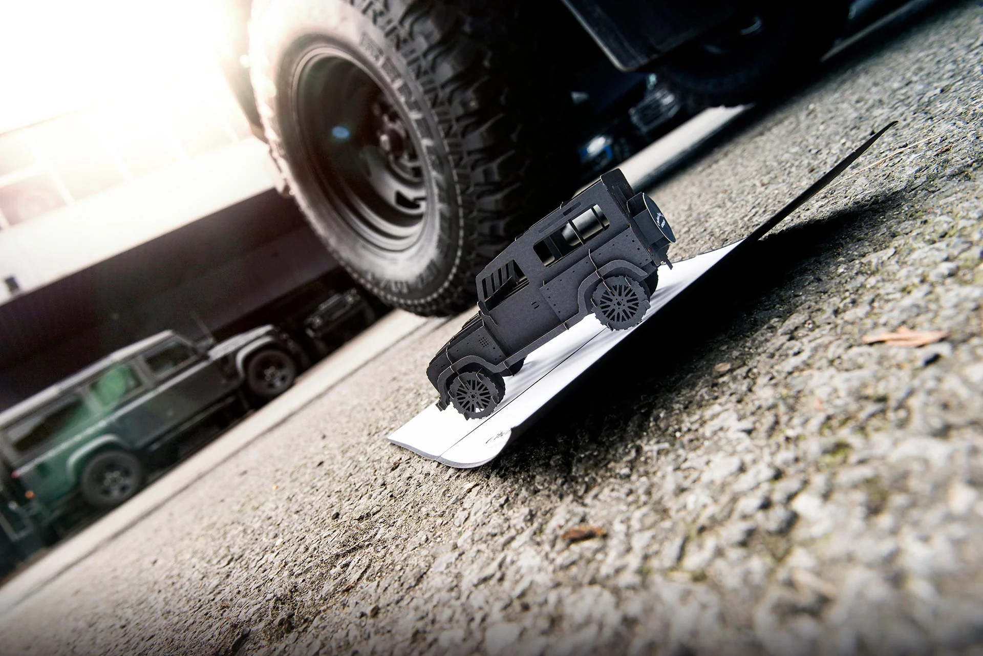 Land Rover Defender 90 (1991-2016) 3D Pop Up Greeting Card - Image 6