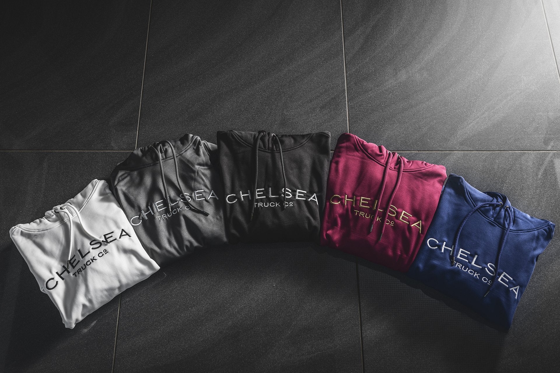 Exclusive Special Edition Chelsea Truck Co Hoodie - Red with Gold Embroidery - Image 7